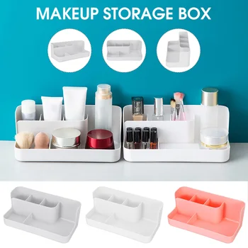 Makeup Storage Box Organizer Bath Case Cosmetic Office Desktop Make Up Container 5 Compartments Multi-Purpose Anti-slip Box 
Makeup Storage Box Organizer Bath Case Cosmetic Office Desktop Make Up Container 5 Compartments Multi-Purpose Anti-slip Box