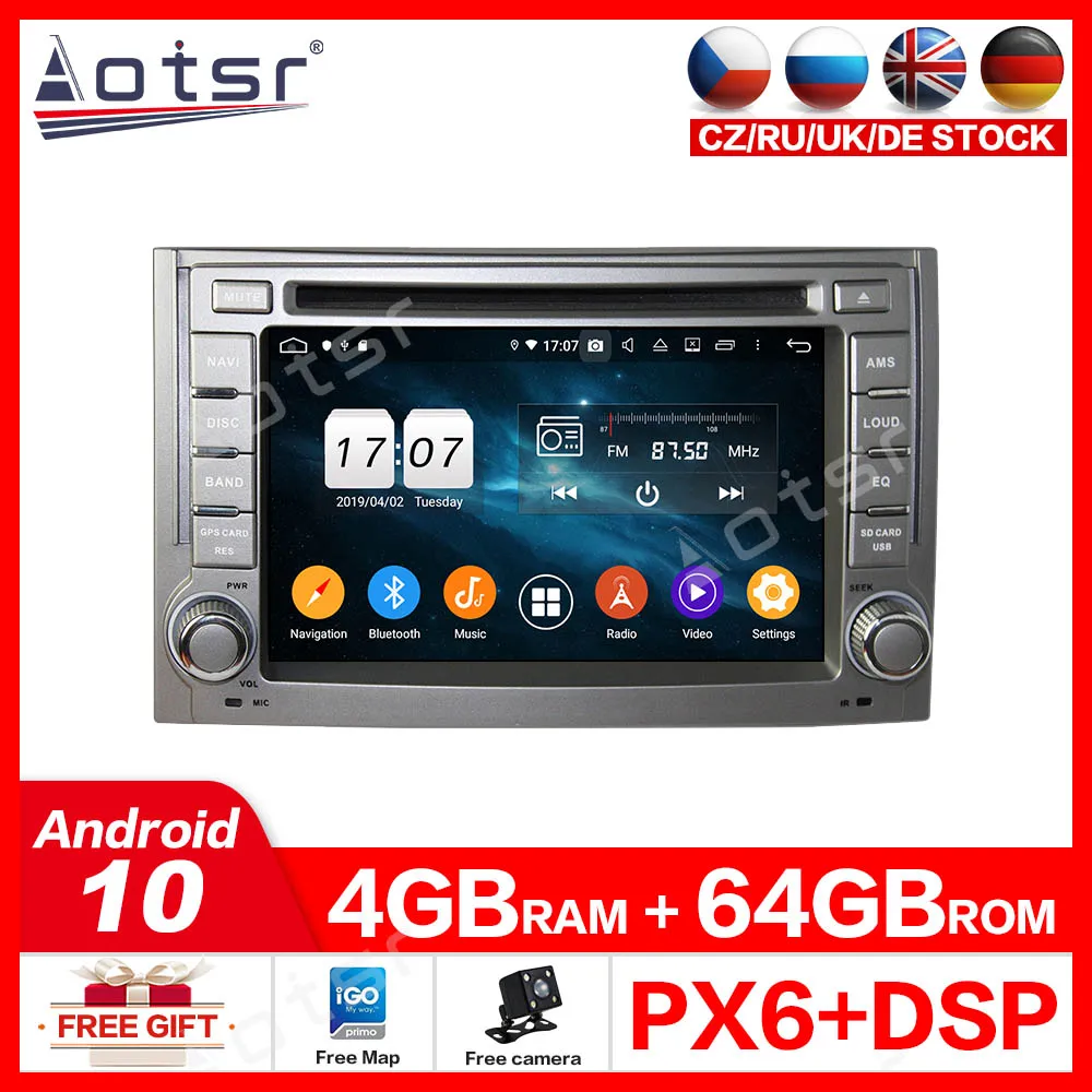 Android10.0 4 Гб + 64 автомобиля GPS dvd-плеер мультимедийное радио для HYUNDAI H1 2007-2015 /Starex IMAX