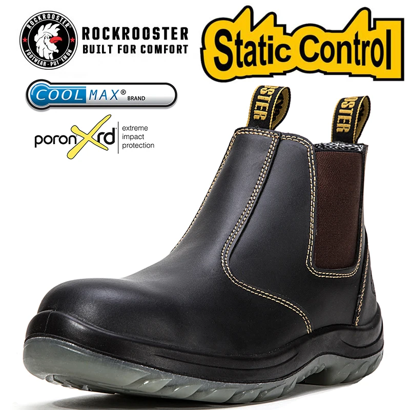 Work Boots Men Genuine Leather Waterproof Anti Static Safety Working Shoes Man Male Chelsea Slip On Non-slip Ankle Boot
Work Boots Men Genuine Leather Waterproof Anti Static Safety Working Shoes Man Male Chelsea Slip On Non-slip Ankle Boot