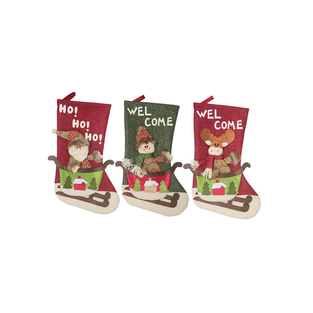 christmas stocking gift candy bag xmas tree decorations big