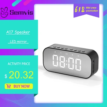 A17 Speaker LED Mirror Soonze Table Clock Alarm Clock FM Radio Wireless Bluetooth Speaker Support AUX TF USB Music Player
A17 Speaker LED Mirror Soonze Table Clock Alarm Clock FM Radio Wireless Bluetooth Speaker Support AUX TF USB Music Player
