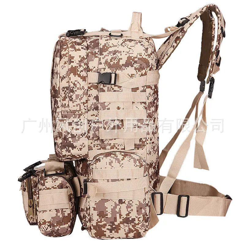 60L Multi-functional Combination Backpack Army Fans Tactical Backpack of 3P Wallet Outdoor Large-Volume Camouflage Mountaineerin
60L Multi-functional Combination Backpack Army Fans Tactical Backpack of 3P Wallet Outdoor Large-Volume Camouflage Mountaineerin