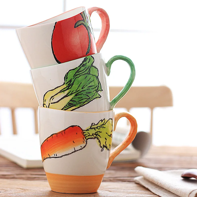 Creativity Hand Painted Beauty Embossed Vegetable Pattern Porcelain Cup Coffee Cup Mug Christmas Gift
Creativity Hand Painted Beauty Embossed Vegetable Pattern Porcelain Cup Coffee Cup Mug Christmas Gift