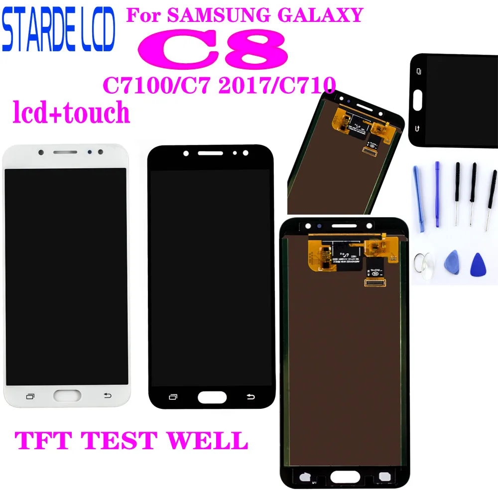 5.5" For SAMSUNG GALAXY C8 LCD C7100 Display Touch Screen Digitizer Assembly C710F Replacement C8 LCD
5.5" For SAMSUNG GALAXY C8 LCD C7100 Display Touch Screen Digitizer Assembly C710F Replacement C8 LCD