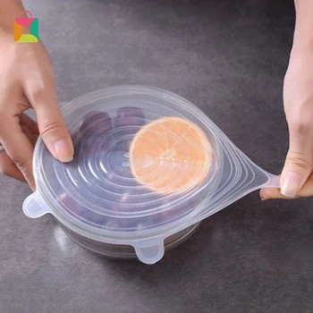 6Pcs Silicone Fresh-keeping Cover Stretchable Multi-function Fruit And Vegetable Cling Film Preservation Bowl Cover Cozy 
6Pcs Silicone Fresh-keeping Cover Stretchable Multi-function Fruit And Vegetable Cling Film Preservation Bowl Cover Cozy