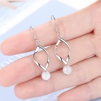 Luxurious Genuine 925 Sterling Silver Long Twist Earrings for Women S925 Silver Earring with Long Tassel Opal Jewelry
Luxurious Genuine 925 Sterling Silver Long Twist Earrings for Women S925 Silver Earring with Long Tassel Opal Jewelry