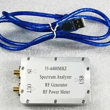 35-4400MHz Spectrum Analyzer Aluminum Alloy Shell Sweep Signal Source Power Meter Signal Electric Spectrum Analyzer
35-4400MHz Spectrum Analyzer Aluminum Alloy Shell Sweep Signal Source Power Meter Signal Electric Spectrum Analyzer