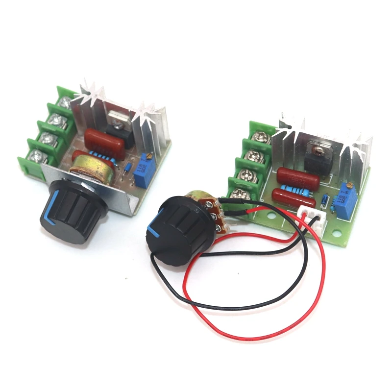 AC 220V 2000W SCR Voltage Regulator Dimming Dimmers Motor Speed Controller Thermostat Electronic Module
AC 220V 2000W SCR Voltage Regulator Dimming Dimmers Motor Speed Controller Thermostat Electronic Module