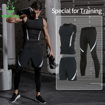 VANSYDICAL Men Sportswear Compression Sport Suits Quick Dry Running Sets Clothes Sports Joggers Training Gym Fitness Tracksuits 
VANSYDICAL Men Sportswear Compression Sport Suits Quick Dry Running Sets Clothes Sports Joggers Training Gym Fitness Tracksuits