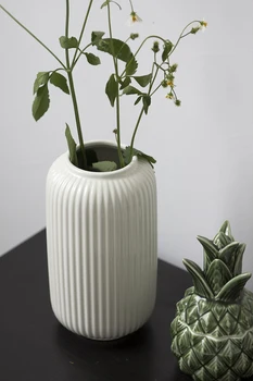 White ceramic vase modern minimalist embossed pineapple storage jar home decoration 
White ceramic vase modern minimalist embossed pineapple storage jar home decoration