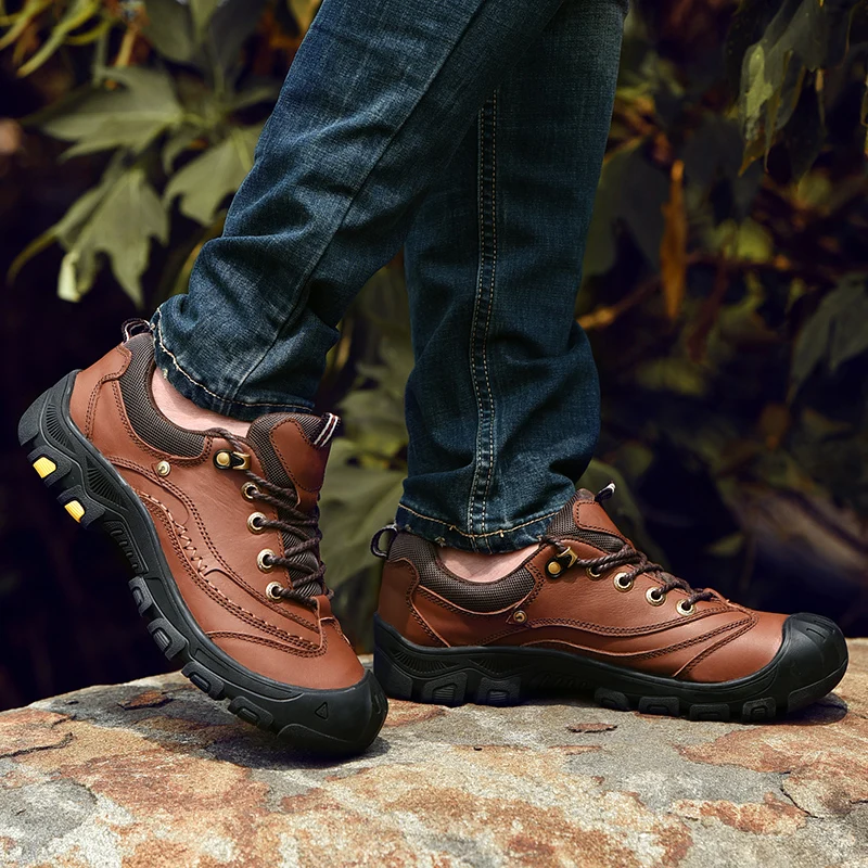 Outdoor Genuine Leather Shoes Male Mountain Climbing Sneakers for Men Non-slip Rubber Trekking Hunting Shoes Hiking Shoes Men
Outdoor Genuine Leather Shoes Male Mountain Climbing Sneakers for Men Non-slip Rubber Trekking Hunting Shoes Hiking Shoes Men