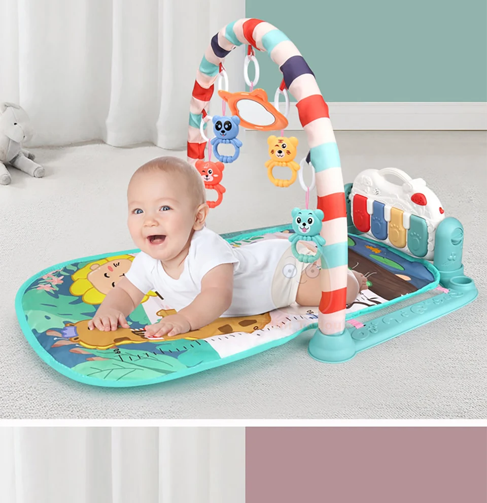 Baby Gym Tapis Puzzles Mat Educational Rack Toys Baby Music Play Mat With Piano Keyboard Infant Fitness Carpet Gift For Kids