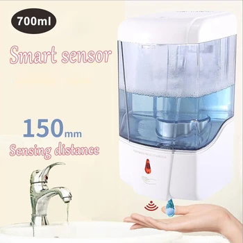 700ml Capacity Automatic Soap Dispenser Touchless Sensor Hand Sanitizer Detergent Dispenser Wall Mounted For Bathroom Kitchen
700ml Capacity Automatic Soap Dispenser Touchless Sensor Hand Sanitizer Detergent Dispenser Wall Mounted For Bathroom Kitchen