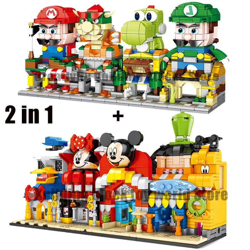 2020 New Disney Cartoon Mini Mario + Mickey Street View Castle Model Building Block Set Gifts for Children's Toy Girls
2020 New Disney Cartoon Mini Mario + Mickey Street View Castle Model Building Block Set Gifts for Children's Toy Girls