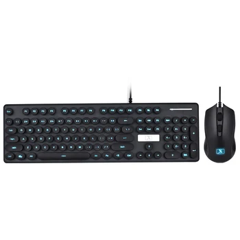 Retro Wired Gaming Keyboard and Mouse Kit Round Keycap Steampunk Keyboard Multimedia Button 1600DPI Mouse for PC Laptop
Retro Wired Gaming Keyboard and Mouse Kit Round Keycap Steampunk Keyboard Multimedia Button 1600DPI Mouse for PC Laptop