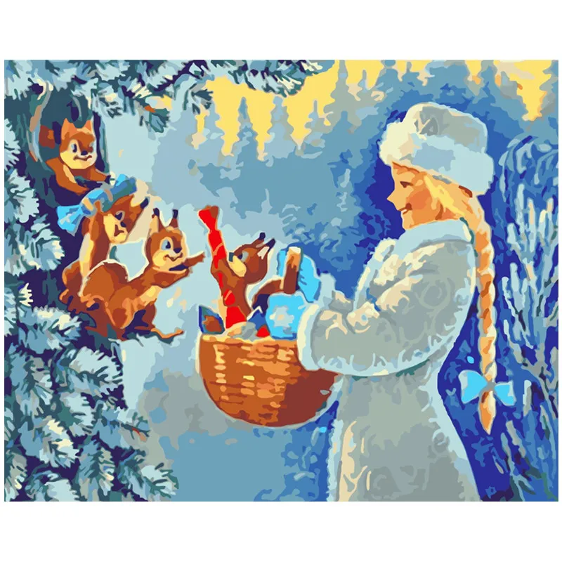 Painting By Numbers DIY Dropshipping Big size Winter girl and squirrel Figure Acrylic House Decoration Art picture Gift
Painting By Numbers DIY Dropshipping Big size Winter girl and squirrel Figure Acrylic House Decoration Art picture Gift
