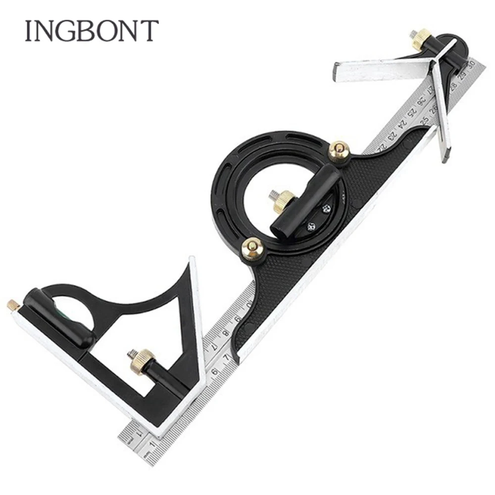 300MM professional carpenter tools Combination Square Ruler Stainless Steel protractor Multi-function Measuring Tool
300MM professional carpenter tools Combination Square Ruler Stainless Steel protractor Multi-function Measuring Tool