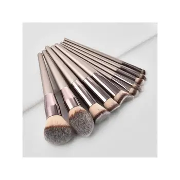 10Pcs Champagne Make Up Brushes Set Professional Wood Handle Blusher Powder Foundation Eyeshadow Brush Kit
10Pcs Champagne Make Up Brushes Set Professional Wood Handle Blusher Powder Foundation Eyeshadow Brush Kit