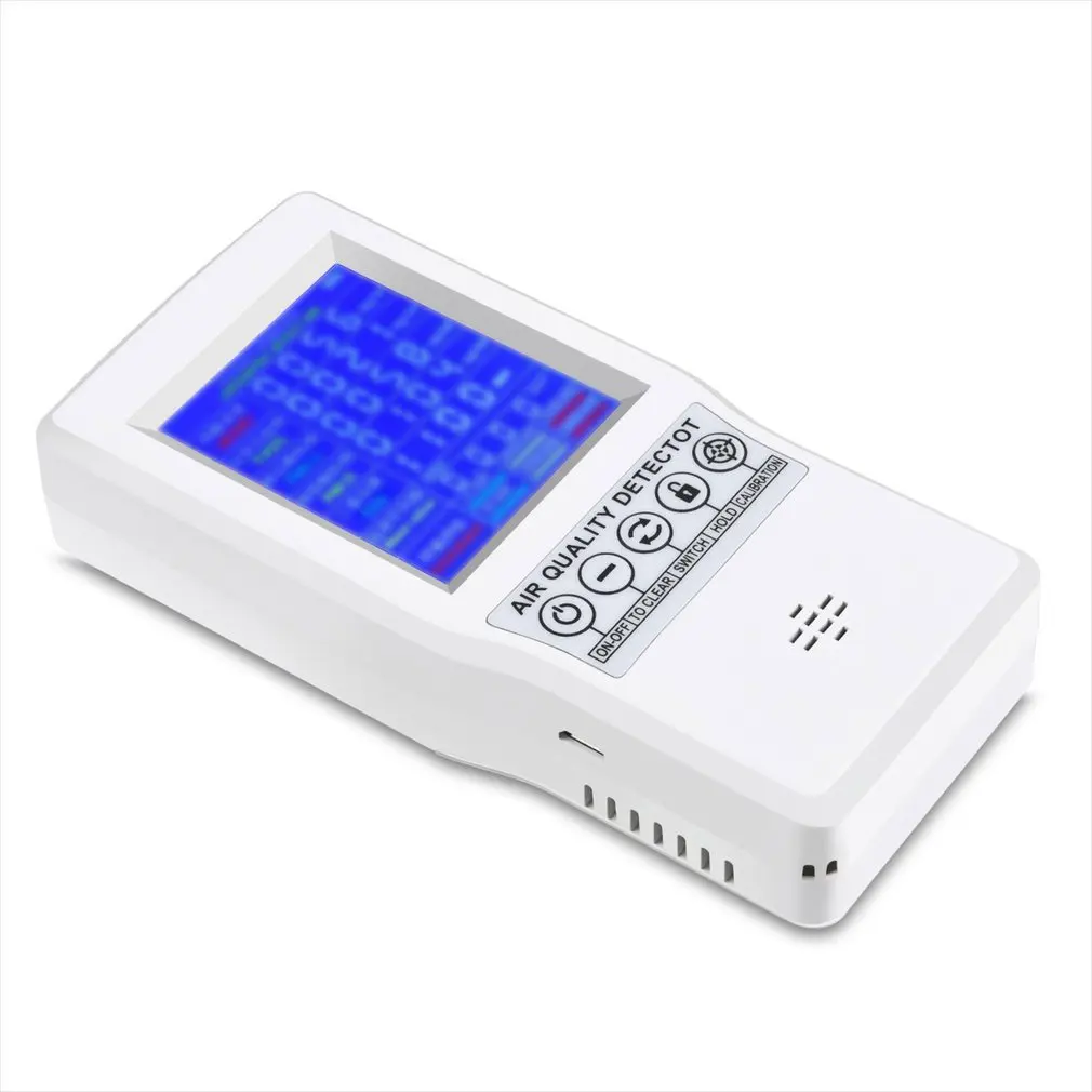 Portable Air Quality Detector Formaldehyde Detector Pm2.5 Detector Carbon Dioxide Detector Gas Analyzer Pollution Meter Sensor
Portable Air Quality Detector Formaldehyde Detector Pm2.5 Detector Carbon Dioxide Detector Gas Analyzer Pollution Meter Sensor