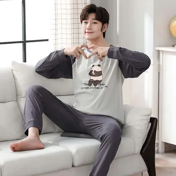 pajamas men long sleeve pijama set for male plus size sleep clothing casual nightie sleepwear man pyjamas suit autumn
pajamas men long sleeve pijama set for male plus size sleep clothing casual nightie sleepwear man pyjamas suit autumn