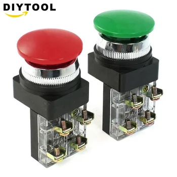 2PCS Red Green AC 250V 6A DPST NO NC 4Pins Mushroom Head Momentary Push Button Switch
2PCS Red Green AC 250V 6A DPST NO NC 4Pins Mushroom Head Momentary Push Button Switch