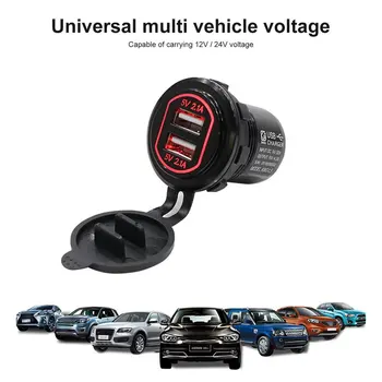 Dual USB Charger Socket Cigarette Lighter Waterproof Power Outlet 4.2A Quick Charging LED Digital Display for Car Motorcycle
Dual USB Charger Socket Cigarette Lighter Waterproof Power Outlet 4.2A Quick Charging LED Digital Display for Car Motorcycle