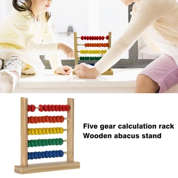 Recognition Kid Arithmetic Ability Early Learning Educational Toy Mini Wooden Abacus For Children Calculating Beads Colorful
Recognition Kid Arithmetic Ability Early Learning Educational Toy Mini Wooden Abacus For Children Calculating Beads Colorful