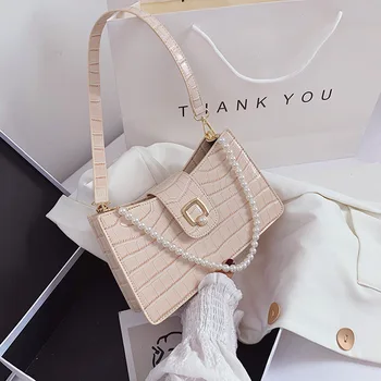 Small Stone Pattern Leather Pearl Bags For Women 2020 Summer New Solid Color Wild Handbags Lady Shoulder Bag Travel Totes Sac
Small Stone Pattern Leather Pearl Bags For Women 2020 Summer New Solid Color Wild Handbags Lady Shoulder Bag Travel Totes Sac