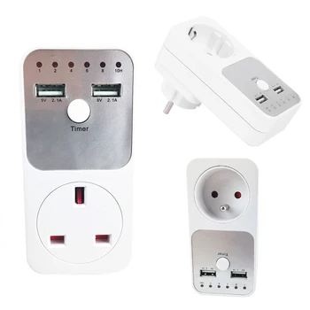 USB UK/FR/EU Timing Socket Timer Switch Countdown Outlet Controller Smart Home Wall Table USB Charger Adapter Plug 5V 2.1A
USB UK/FR/EU Timing Socket Timer Switch Countdown Outlet Controller Smart Home Wall Table USB Charger Adapter Plug 5V 2.1A