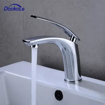 Bathroom Faucet Solid Brass Basin Faucet Chrome White Black, Deck Mounted Single Handle Cold Hot Sink Mixer Taps
Bathroom Faucet Solid Brass Basin Faucet Chrome White Black, Deck Mounted Single Handle Cold Hot Sink Mixer Taps