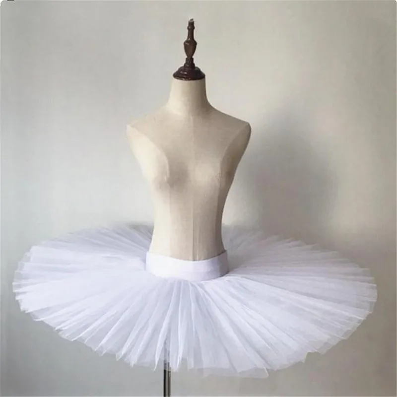 

Professional Ballet Tutus Adult Child Stiff Pancake Half Ballet Tutu Girls Practice Tutu Skirts Kids White Platter Tutu 6 Layers