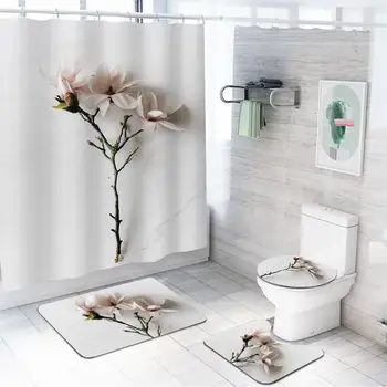 Tulip Lotus Tree Pattern Shower Curtain Set Non-Slip Carpet Toilet Cover and Bathroom Non-Slip Mat Waterproof Bathroom Curtain
Tulip Lotus Tree Pattern Shower Curtain Set Non-Slip Carpet Toilet Cover and Bathroom Non-Slip Mat Waterproof Bathroom Curtain