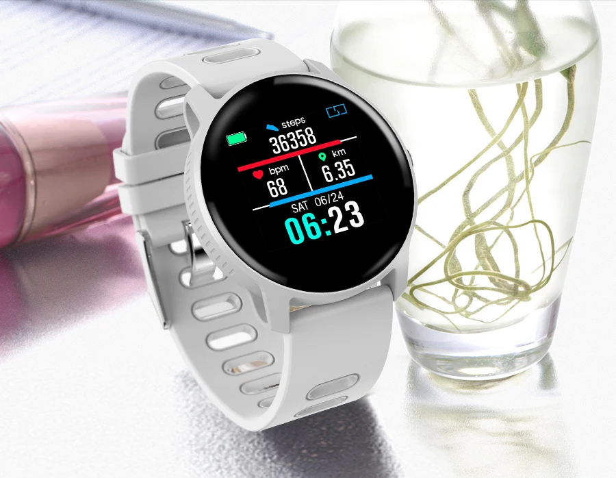 S08 Smart Watch IP68 Waterproof Wearable Device Heart Rate Clock Wristband Fitness Tracker Smartwatch Men Women For Android IOS (13)