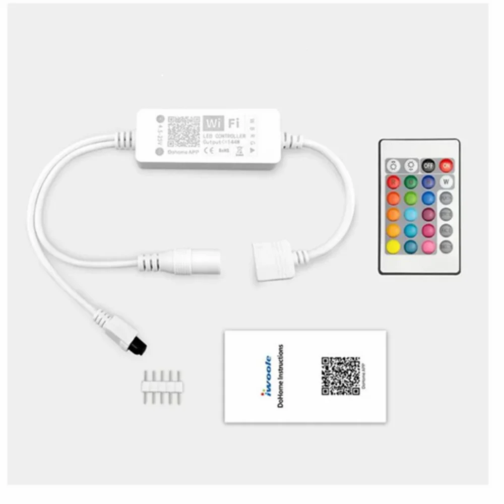 5pin RGBW LED strip light controller with Apple HomeKit APP WiFi RGBW IR Remote/ Voice Control Support Alexa Google Assistant
5pin RGBW LED strip light controller with Apple HomeKit APP WiFi RGBW IR Remote/ Voice Control Support Alexa Google Assistant