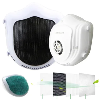 Electric Mask- Reusable, ABS Eco-friendly plastic silicone HEPA Filter activated carbon PM 2.5, KN95 Q5S
Electric Mask- Reusable, ABS Eco-friendly plastic silicone HEPA Filter activated carbon PM 2.5, KN95 Q5S