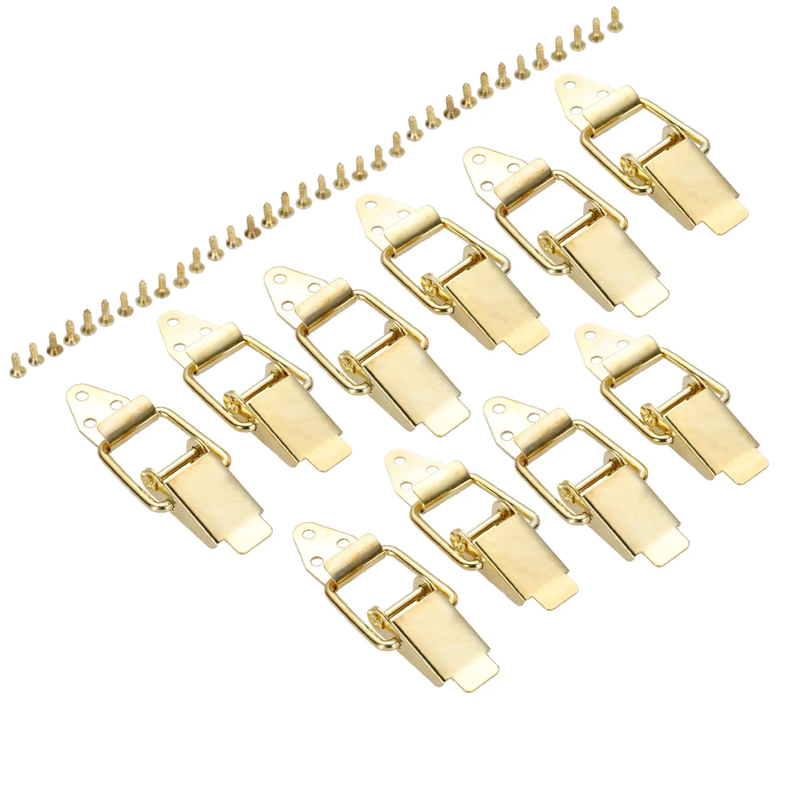 

10Pcs 80*18mm Zinc Alloy Hasps Lock Jewelry Chest Wooden Box Metal Iron Suitcase Duckbill Buckles Toggle Hasp Latch Catch Clasps