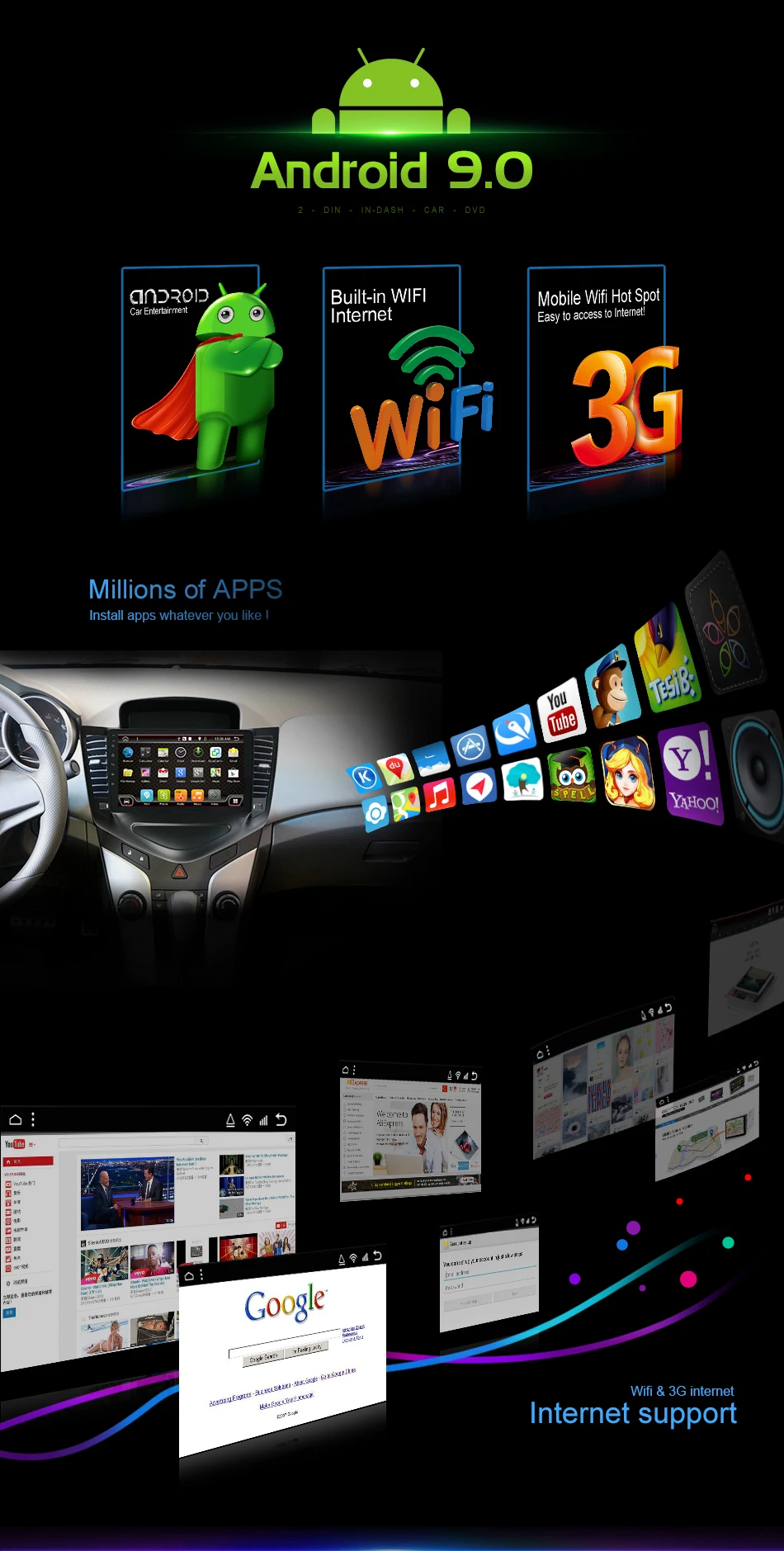 Flash Deal 9inch android 9.0 system car gps multimedia video radio player in dash for Chevrolet CRUZE navigation stereo 2G/4G RAM 29 Flash Deal 9inch android 9.0 system car gps multimedia video radio player in dash for Chevrolet CRUZE navigation stereo 2G/4G RAM 29