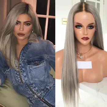 Ombre Dark Brown/Gray Full Lace Human Hair Wigs for Black Women 180 Density Transparent Deep Part Lace Front Wigs Bleached Knots
Ombre Dark Brown/Gray Full Lace Human Hair Wigs for Black Women 180 Density Transparent Deep Part Lace Front Wigs Bleached Knots