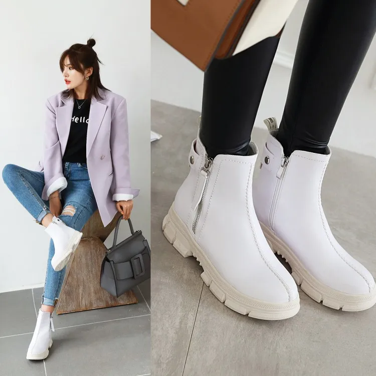 Shoes Zipper Autumn Boots Low Heels booties Winter Women Booties Ladies Bootee Woman 2019 Round Toe Rock Rubber Ankle Large
Shoes Zipper Autumn Boots Low Heels booties Winter Women Booties Ladies Bootee Woman 2019 Round Toe Rock Rubber Ankle Large