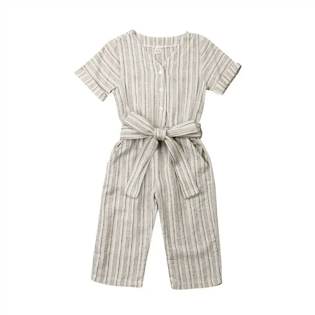 FOCUSNORM Summer Romper Sweet Kid Baby Girl Child Fashion Striped Short Sleeve Romper Jumpsuit Kid Girl Outfit Clothes 2-6Years
FOCUSNORM Summer Romper Sweet Kid Baby Girl Child Fashion Striped Short Sleeve Romper Jumpsuit Kid Girl Outfit Clothes 2-6Years