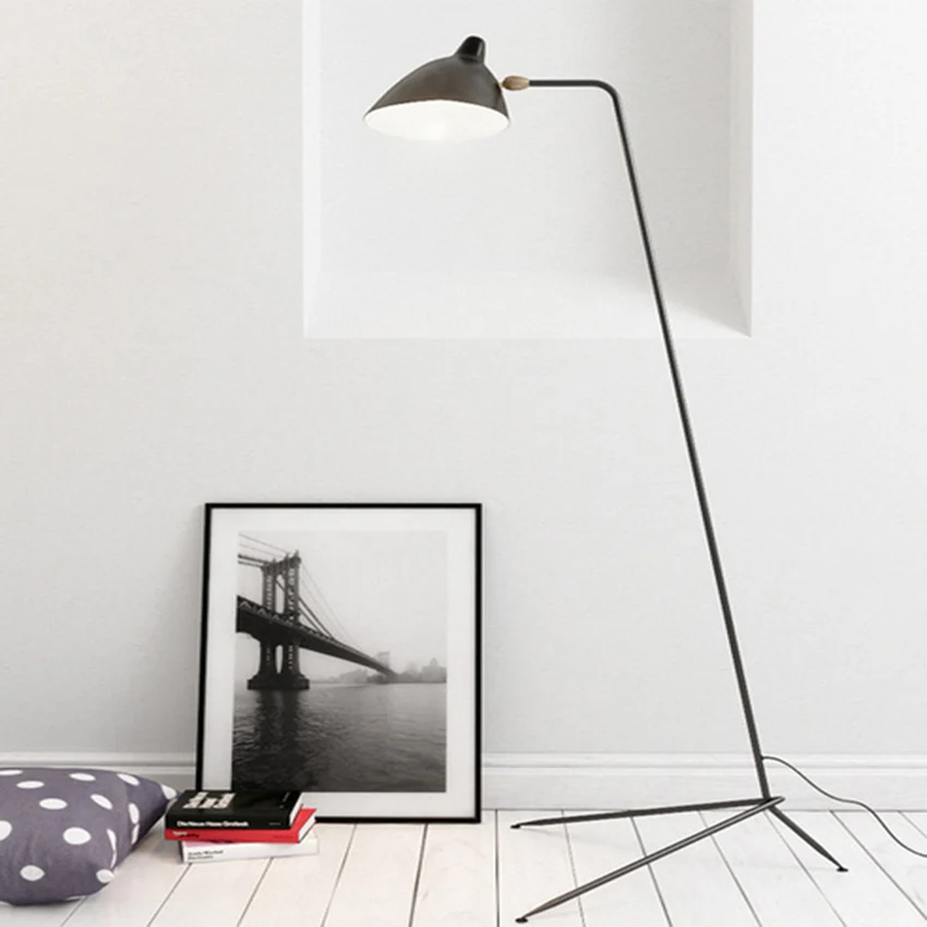 SERGE MOUILLE FLOOR LAMP-standing floor lamp for living room