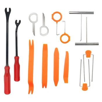 Trim Removal Tool Set, Car Door Panel Tool Radio Auto Clip Pliers Removal Tool Kit, Fastener Remover Tool Kit 
Trim Removal Tool Set, Car Door Panel Tool Radio Auto Clip Pliers Removal Tool Kit, Fastener Remover Tool Kit