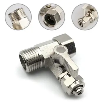 1/2'' to 1/4'' Tee Valve Water Adapter with Shut-off Ball Tee Valve Connector E7CB
1/2'' to 1/4'' Tee Valve Water Adapter with Shut-off Ball Tee Valve Connector E7CB