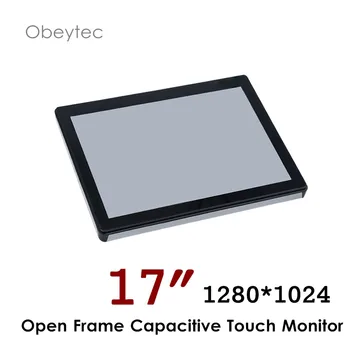 17" plastic case capacitive touch monitors with 10 points, HDMI display, 1280*1024, 250nits, OB-OPM170