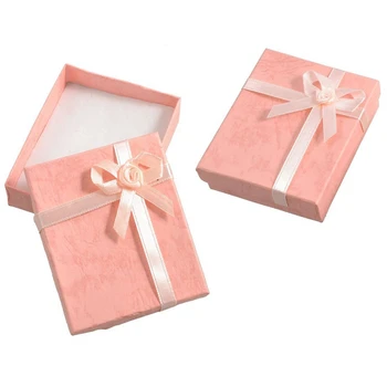 2 x Bowtie Accent Cardboard Gift Cases Present Boxes Bracelet Holder Peach Pink
2 x Bowtie Accent Cardboard Gift Cases Present Boxes Bracelet Holder Peach Pink