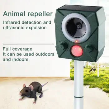 Solar Powered Pest Repeller LED Flashing Animal Drives Outdoor Waterproof Anti Insect PIR Detection Ultrasonic Loud Alarm Mouse
Solar Powered Pest Repeller LED Flashing Animal Drives Outdoor Waterproof Anti Insect PIR Detection Ultrasonic Loud Alarm Mouse