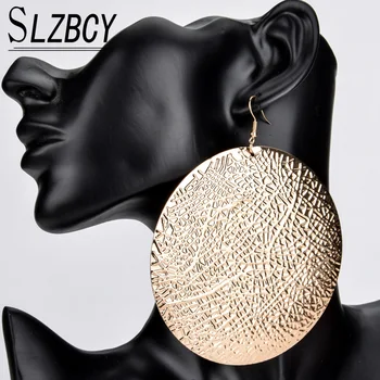 Hip Hop Oversize Big Round Dangle Earrings For Women Gold Silver Color Metal Alloy Exaggerate Personality Large Earring Jewelry
Hip Hop Oversize Big Round Dangle Earrings For Women Gold Silver Color Metal Alloy Exaggerate Personality Large Earring Jewelry