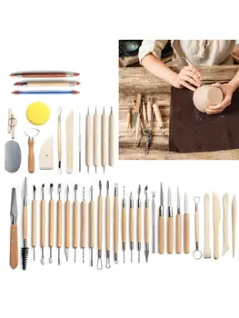 42pcs DIY Clay Sculpture Pottery Tool Set Multifunction Carving Point Drill Pen GXMA 
42pcs DIY Clay Sculpture Pottery Tool Set Multifunction Carving Point Drill Pen GXMA