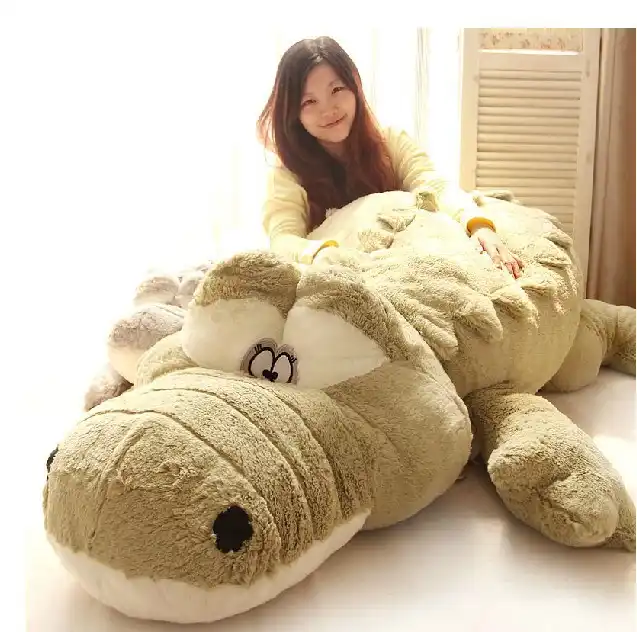 creative model oversized cute party-crocodile plush doll pillow