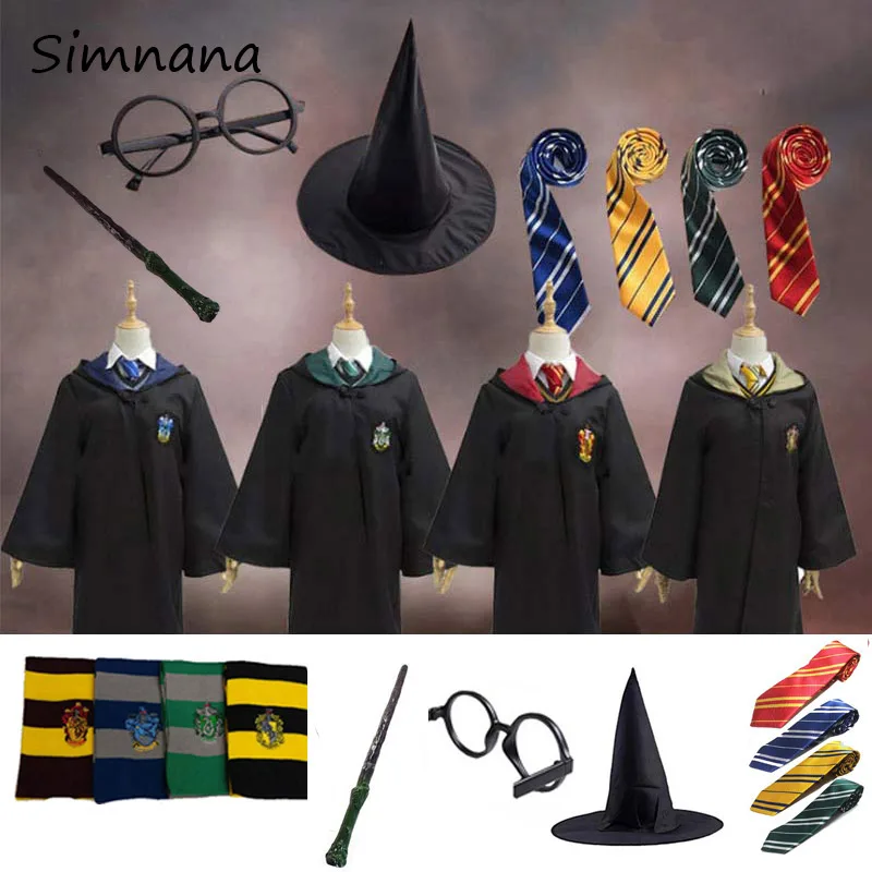 For Potter Kids Adult Gryffindor Robe Magic Ravenclaw Hufflepuff Slytherin Cloak Tie Scarf Wand Cape Potter Cosplay Clothes
For Potter Kids Adult Gryffindor Robe Magic Ravenclaw Hufflepuff Slytherin Cloak Tie Scarf Wand Cape Potter Cosplay Clothes